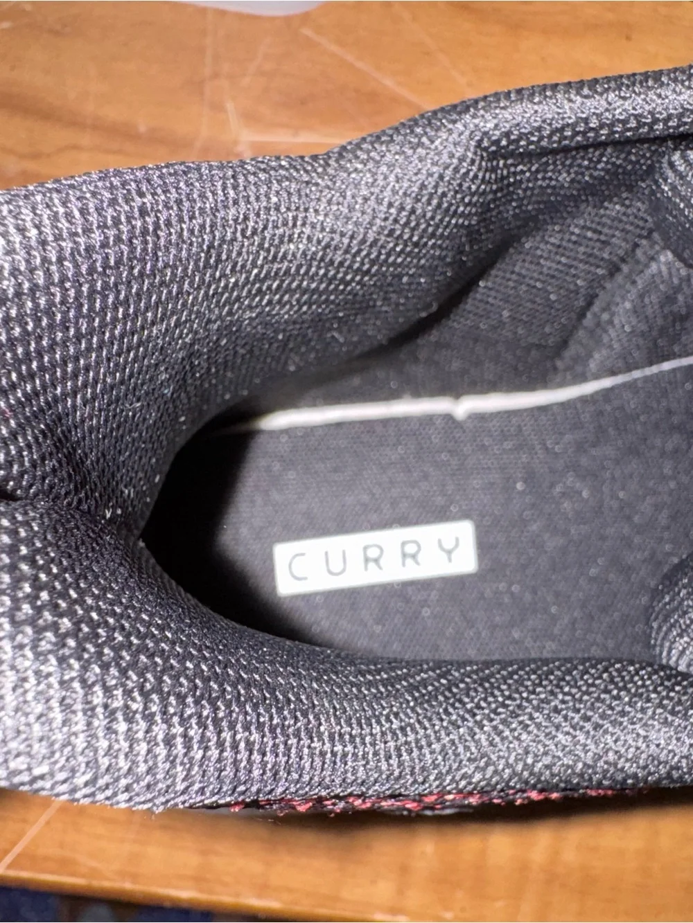 Under Armour Curry Red and Black Kids Sneakers